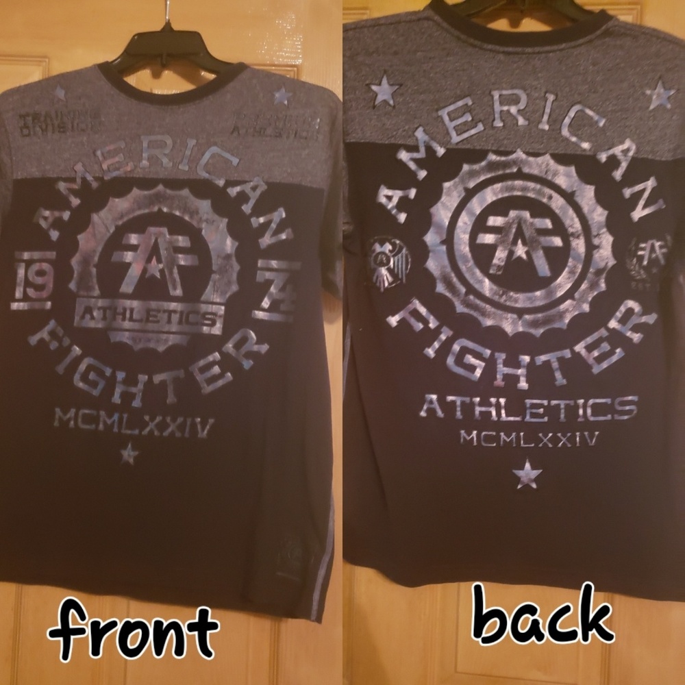 American fighter men's tshirt